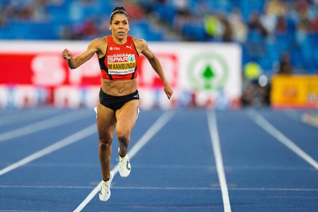 BIRMINGHAM, UNITED KINGDOM - AUGUST 12: Mujinga Kambundji of Switzerland competes in the Women s 200m during the European Athletics Championships at Alexander Stadium on August 12, 2026 in Birmingham, United Kingdom. England United Kingdom Copyright: xBEAUTIFULxSPORTS TobiasxLacknerx