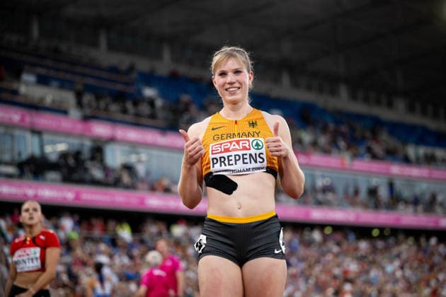 August 12, 2026, GBR, Track and Field, 2026 European Championships, Morning Session, Day 3, Birmingham; Talea Prepens, Germany, Women’s 200-meter, Semifinals, Alexander Stadium, Birmingham, England, Great Britain Copyright: xNordphoto Memmlerx