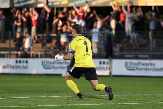 Soccer I Men s I 2026–2027 Season I Regionalliga Nord I Matchday 3 I Eintracht Norderstedt vs. BSV Kickers Emden I August 12, 2026 Lars Huxsohl 1, FC Eintracht Norderstedt, Edmund Plambeck Stadium, Norderstedt, Schleswig-Holstein, Germany Copyright: xLobeca RalfxHomburgx