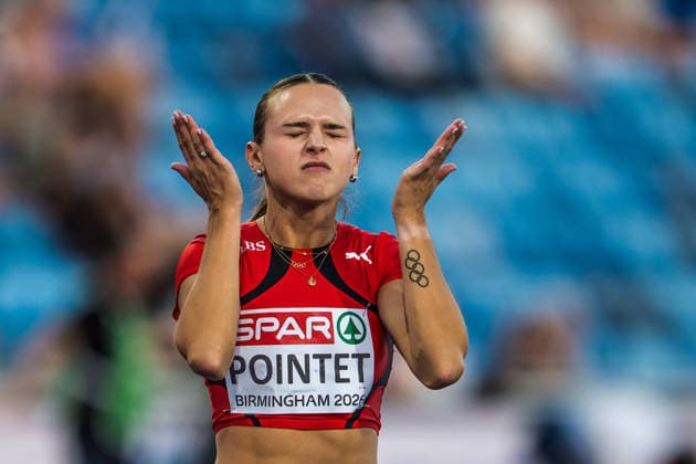 European Athletics Championships, Birmingham, August 12, 2026 BIRMINGHAM, UNITED KINGDOM AUGUST 12 Leonie Pointet of Switzerland prepares for the semifinals of the women s 200-meter race on August 12, 2026, in Birmingham, United Kingdom Copyright: xBEAUTIFULxSPORTS UlfxSchillerx