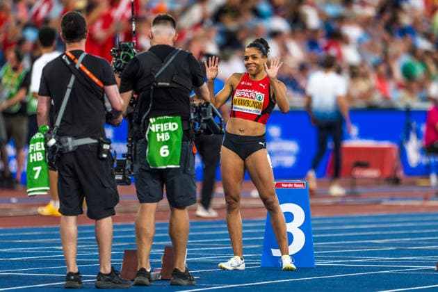 European Athletics Championships, Birmingham, August 12, 2026 BIRMINGHAM, UNITED KINGDOM AUGUST 12 Mujinga Kambundji of Switzerland before the women s 200-meter semifinal on August 12, 2026, in Birmingham, United Kingdom Copyright: xBEAUTIFULxSPORTS UlfxSchillerx