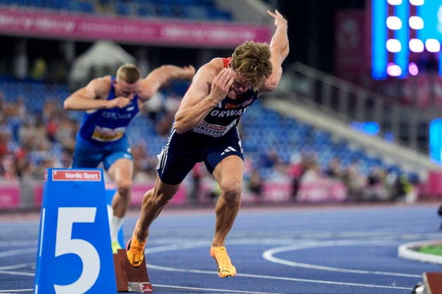 BIRMINGHAM, GREAT BRITAIN - AUGUST 12, 2026 : Sander SKOTHEIM (NOR Norway) competing in the 400m in the decathlon during the European Athletics Championships at Alexander Stadium on August 12, 2026 in Birmingham, Great Britain. Great Britain Copyright: xLeahxKohringx