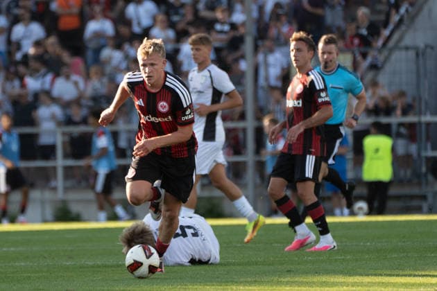 August 12, 2026, xhfmx, Soccer Friendly Match, FSV Frankfurt, Eintracht Frankfurt, Jonathan Burkardt, Eintracht Frankfurt, 9 DFL DFB REGULATIONS PROHIBIT ANY USE OF PHOTOGRAPHS AS IMAGE SEQUENCES AND OR QUASI-VIDEO, Frankfurt am Main