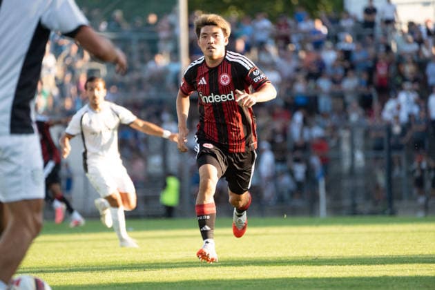 August 12, 2026, xhfmx, Soccer Friendly Match, FSV Frankfurt vs. Eintracht Frankfurt, Ritsu Doan, Eintracht Frankfurt, 20 DFL DFB REGULATIONS PROHIBIT ANY USE OF PHOTOGRAPHS as IMAGE SEQUENCES and or QUASI-VIDEO, Frankfurt am Main