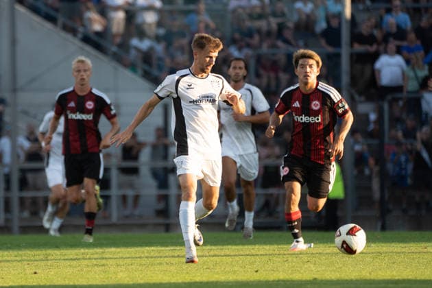 August 12, 2026, xhfmx, soccer exhibition match, FSV Frankfurt vs. Eintracht Frankfurt at Corvin Bock Stadium, FSV Frankfurt, 30 DFL DFB regulations prohibit any use of photographs as image sequences and or quasi-video. Frankfurt am Main