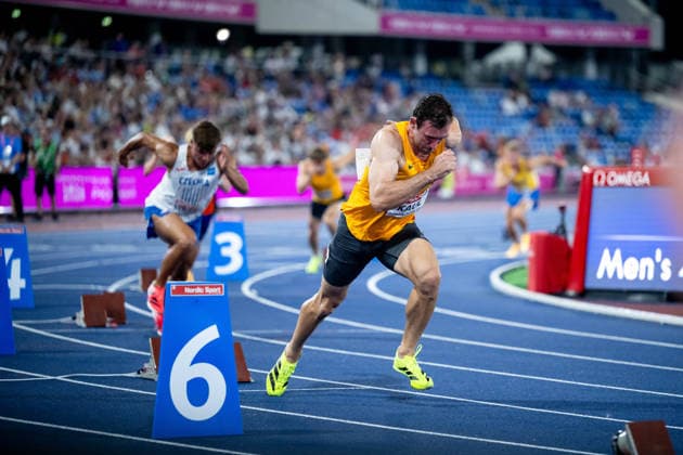 August 12, 2026, GBR, Track and Field, 2026 European Championships, Evening Session, Day 3, Birmingham, Niklas Kaul (Germany), Men s Decathlon, 400-meter dash, Birmingham Alexander Stadium, England, Great Britain Copyright: xNordphoto Memmlerx