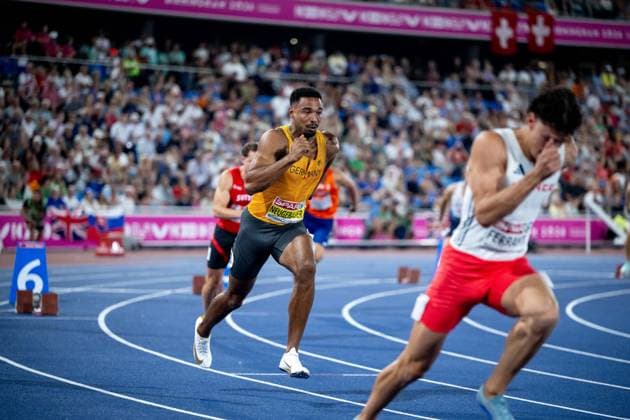 August 12, 2026, GBR, Track and Field, 2026 European Championships, Evening Session, Day 3, Birmingham Leo Neugebauer, Germany, Men s Decathlon, 400-meter dash, Birmingham Alexander Stadium, England, Great Britain Copyright: xNordphoto Memmlerx