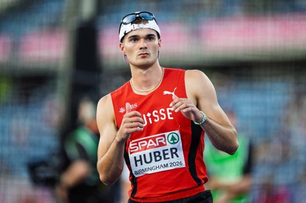 BIRMINGHAM, UNITED KINGDOM - AUGUST 12: Andrin Huber of Switzerland competes in the Men s Decathlon during the European Athletics Championships at Alexander Stadium on August 12, 2026 in Birmingham, United Kingdom. England United Kingdom Copyright: xBEAUTIFULxSPORTS TobiasxLacknerx
