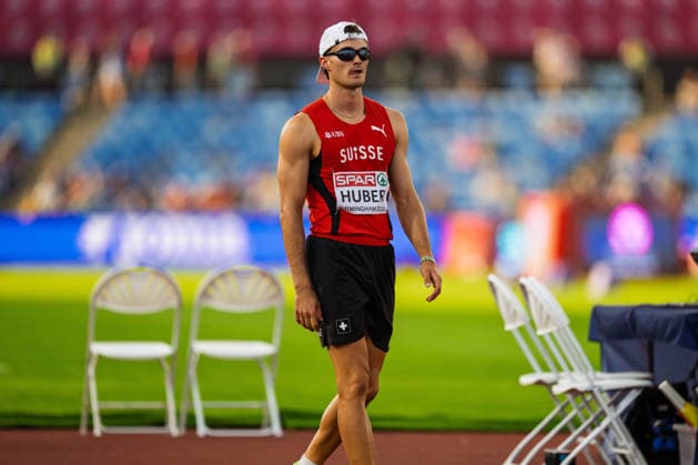 BIRMINGHAM, UNITED KINGDOM - AUGUST 12: Andrin Huber of Switzerland competes in the Men s Decathlon during the European Athletics Championships at Alexander Stadium on August 12, 2026 in Birmingham, United Kingdom. England United Kingdom Copyright: xBEAUTIFULxSPORTS TobiasxLacknerx