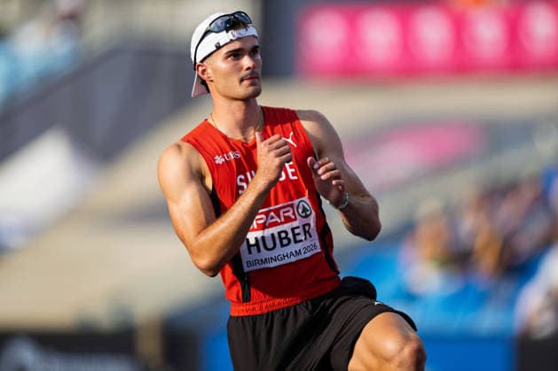 BIRMINGHAM, UNITED KINGDOM - AUGUST 12: Andrin Huber of Switzerland competes in the Men s Decathlon during the European Athletics Championships at Alexander Stadium on August 12, 2026 in Birmingham, United Kingdom. England United Kingdom Copyright: xBEAUTIFULxSPORTS TobiasxLacknerx