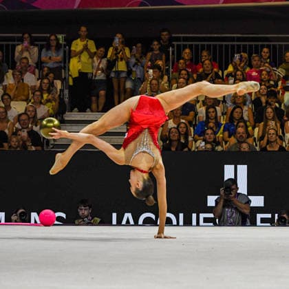 August 12, 2026, Frankfurt, Hesse, Germany: German gymnast and defending Olympic champion DARJA VARFOLOMEEV competes in the 42nd Rhythmic gymnastics, Rhythmische Sportgymnastik, RSG World Championships qualifiers in the Festhalle in Frankfurt, Hesse, Germany on Wednesday, August 12, 2026. 2026 Rhythmic Gymnastics World Championships Qualifying - ZUMAd168 20260812_zsp_d168_043 Copyright: xKaixDambachx