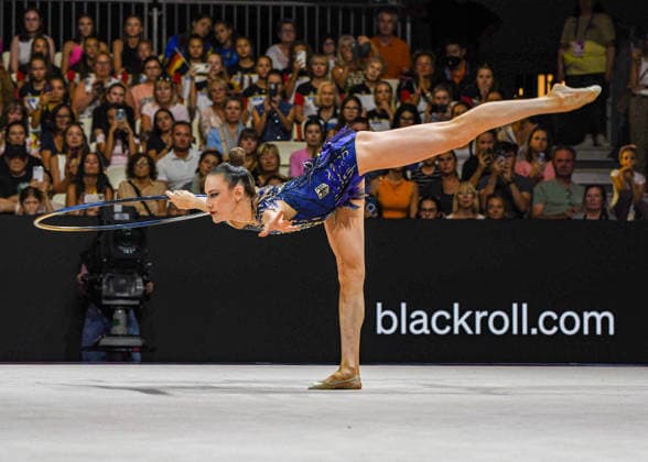 August 12, 2026, Frankfurt, Hesse, Germany: German gymnast and defending Olympic champion DARJA VARFOLOMEEV competes in the 42nd Rhythmic gymnastics, Rhythmische Sportgymnastik, RSG World Championships qualifiers in the Festhalle in Frankfurt, Hesse, Germany on Wednesday, August 12, 2026. 2026 Rhythmic Gymnastics World Championships Qualifying - ZUMAd168 20260812_zsp_d168_144 Copyright: xKaixDambachx