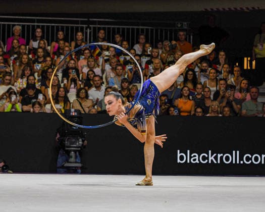 August 12, 2026, Frankfurt, Hesse, Germany: German gymnast and defending Olympic champion DARJA VARFOLOMEEV competes in the 42nd Rhythmic gymnastics, Rhythmische Sportgymnastik, RSG World Championships qualifiers in the Festhalle in Frankfurt, Hesse, Germany on Wednesday, August 12, 2026. 2026 Rhythmic Gymnastics World Championships Qualifying - ZUMAd168 20260812_zsp_d168_147 Copyright: xKaixDambachx