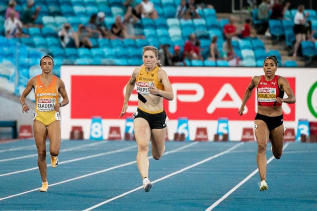 Talea Prepens TV Cloppenburg, Women s 200m, GBR, Track and Field, Athletics, 2026 European Athletics Championships, 2026 European Track and Field Championships, Birmingham 2026, August 9, 2026, GBR, Track and Field, Athletics, 2026 European Athletics Championships, 2026 European Track and Field Championships, Birmingham 2026, August 9, 2026, Birmingham Copyright: xStefanxMayerx EP_SMR