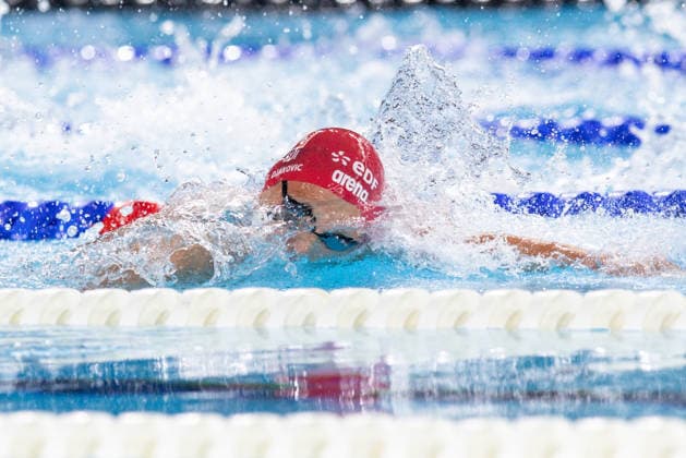European Aquatics Championships Swimming Day 4 Antonio Djakovic during European Aquatics Championships Swimming Day 4 in Paris, France, on August 13, 2026 Paris France  Copyright: xFotoxOlimpikx originalFilename:jastrzebowski-european260813_npZu4