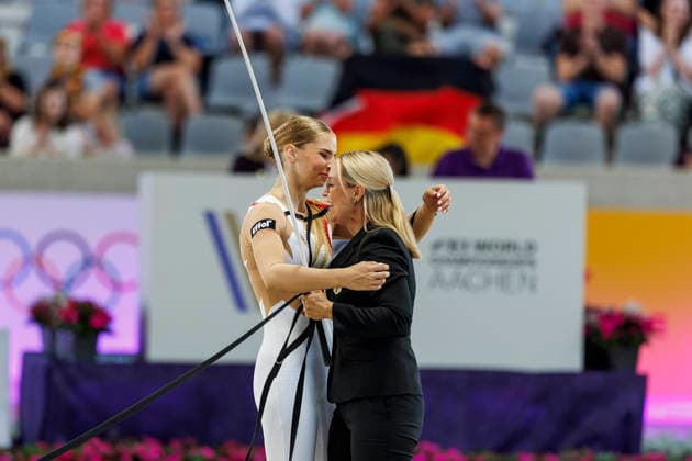 AACHEN FEI World Championships 2026, AACHEN FEI World Championships 2026 MEYER Kathrin GER, Captain Claus OLD, BUEHRING Lisa GER Longe FEI Vaulting World Championship Individual Female Aachen, Soers Equestrian Stadium, August 13, 2026