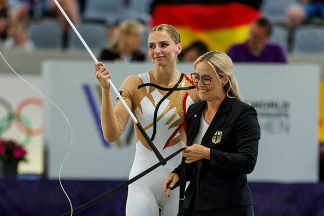 AACHEN FEI World Championships 2026, AACHEN FEI World Championships 2026 MEYER Kathrin GER, Captain Claus OLD, BUEHRING Lisa GER Longe FEI Vaulting World Championship Individual Female Aachen, Soers Equestrian Stadium, August 13, 2026