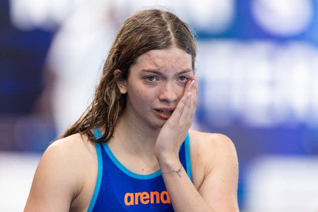 European Aquatics Championships Swimming Day 4 Barbara Lesniewska during European Aquatics Championships Swimming Day 4 in Paris, France, on August 13, 2026 Paris France  Copyright: xFotoxOlimpikx originalFilename:jastrzebowski-european260813_np5pw