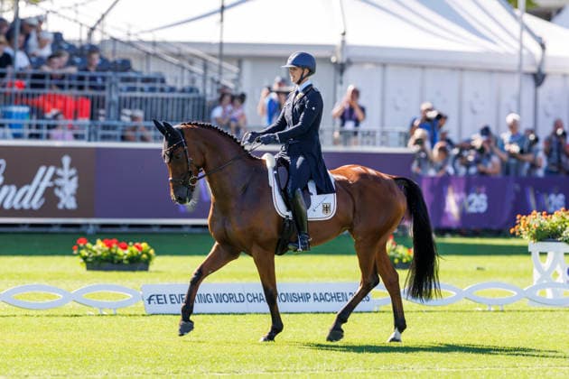 AACHEN FEI World Championships 2026, AACHEN FEI World Championships 2026 LUEBBEKE Libussa GER, Caramia FRH FEI Eventing World Championship Dressage Part 1 Team and Individual Aachen, Reitstadion Soers, August 13, 2026