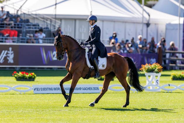 AACHEN FEI World Championships 2026, AACHEN FEI World Championships 2026 LUEBBEKE Libussa GER, Caramia FRH FEI Eventing World Championship Dressage Part 1 Team and Individual Aachen, Reitstadion Soers, August 13, 2026