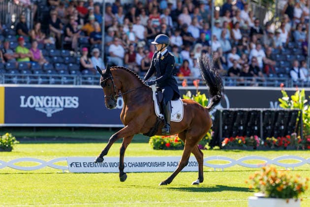 AACHEN FEI World Championships 2026, AACHEN FEI World Championships 2026 LUEBBEKE Libussa GER, Caramia FRH FEI Eventing World Championship Dressage Part 1 Team and Individual Aachen, Reitstadion Soers, August 13, 2026