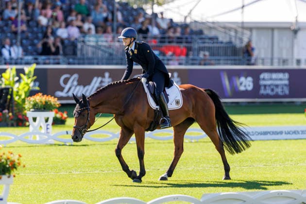 AACHEN FEI World Championships 2026, AACHEN FEI World Championships 2026 LUEBBEKE Libussa GER, Caramia FRH FEI Eventing World Championship Dressage Part 1 Team and Individual Aachen, Reitstadion Soers, August 13, 2026