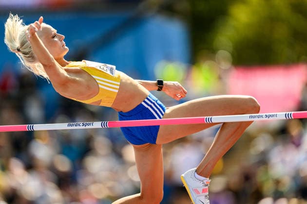 August 13, 2026: Ellen Ekholm of Sweden competes in the women’s high jump qualifying round on Day 4 of the 2026 European Athletics Championships on August 13, 2026 in Birmingham. Photo by Mathias Bergeld, BILDBYRAN, code MB MT1068. track and field athletics friidrett friidrotts em em friidretts em 2026 European Athletics Championships 4 BBENG Sweden sverige women damer women high jump hoydehopp high jump hoyde höjjump  Copyright: MATHIASxBERGELD BB260813MB011