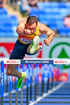 Niklas KAUL, Germany, USC Mainz, Men s 100m Decathlon, GBR, European Athletics Championships, Track and Field, August 13, 2026, GBR, European Athletics Championships, Track and Field, August 13, 2026, Birmingham Copyright: xEibnerxPressefoto JanxPapenfussx EP_JPS