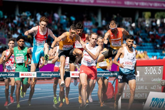 Karl Bebendorf, Dresdener SC, Men s 3000m Steepchase, GBR, Track and Field, Athletics, 2026 European Athletics Championships, 2026 European Track and Field Championships, Birmingham 2026, August 9, 2026, GBR, Track and Field, Athletics, 2026 European Athletics Championships, 2026 European Track and Field Championships, Birmingham 2026, August 9, 2026, Birmingham Copyright: xStefanxMayerx EP_SMR