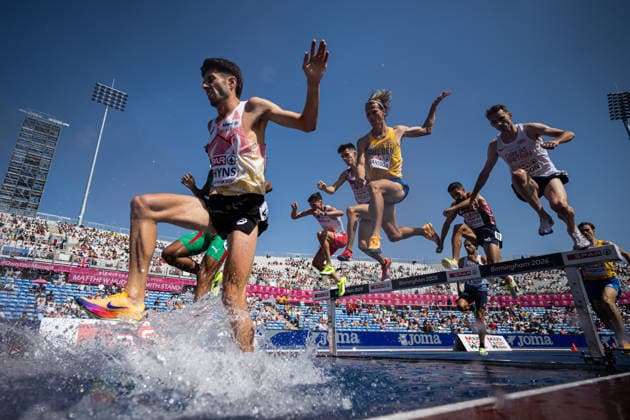 August 13, 2026: Vidar Johansson of Sweden competes in the men’s 3,000-meter steeplechase qualifying round during Day 4 of the 2026 European Athletics Championships on August 13, 2026 in Birmingham. Photo: Maxim Thora, BILDBYRAN, code MT MT1068. track and field, athletics, friidrett, friidrotts EM, 2026 European Athletics Championships, 4, BBENG, Sweden, Norway Copyright: MAXIMxTHORE BB260813MT014