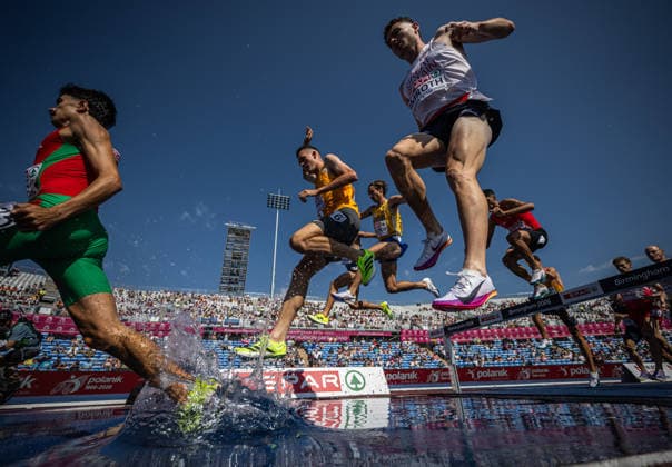 August 13, 2026: Simon Sundström of Sweden competes in the men’s 3,000-meter steeplechase qualifying round during Day 4 of the 2026 European Athletics Championships on August 13, 2026 in Birmingham. Photo: Maxim Thora, BILDBYRAN, code MT MT1068. track and field, athletics, friidrett, friidrotts EM, 2026 European Athletics Championships, 4 BBENG, Sweden, Norway Copyright: MAXIMxTHORE BB260813MT019