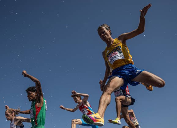 August 13, 2026: Vidar Johansson of Sweden competes in the men’s 3,000-meter steeplechase qualifying round during Day 4 of the 2026 European Athletics Championships on August 13, 2026 in Birmingham. Photo: Maxim Thora, BILDBYRAN, code MT MT1068. track and field, athletics, friidrett, friidrotts EM, 2026 European Athletics Championships, 4, BBENG, Sweden, Norway Copyright: MAXIMxTHORE BB260813MT024