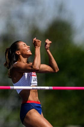 August 13, 2026: Morgan Lake of Great Britain competes in the women’s high jump qualifying round on Day 4 of the 2026 European Athletics Championships in Birmingham. 2026 in Birmingham. Photo by Mathias Bergeld. BILDBYRAN code MB MT1068. track and field athletics friidrett friidrotts em em friidretts em 2026 European Athletics Championships 4 bbeng  Copyright: MATHIASxBERGELD BB260813MB051