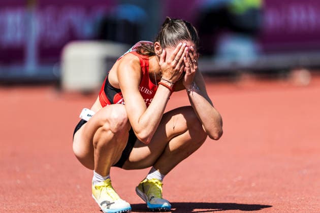 European Athletics Championships, Birmingham, August 13, 2026 BIRMINGHAM, UNITED KINGDOM AUGUST 13 Veronica Vancardo of Switzerland reacts after qualifying for the final of the women s 800 m on August 13, 2026, in Birmingham, United Kingdom Copyright: xBEAUTIFULxSPORTS UlfxSchillerx