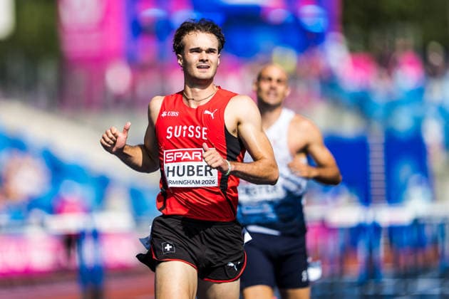 European Athletics Championships, Birmingham, August 13, 2026 BIRMINGHAM, UNITED KINGDOM AUGUST 13 Andrin Huber of Switzerland in the 110-meter hurdles event of the men s decathlon on August 13, 2026, in Birmingham, United Kingdom Copyright: xBEAUTIFULxSPORTS UlfxSchillerx