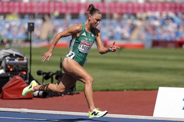 2026 European Athletics Championships, Alexander Stadium, Birmingham, England 13 8 2026 Women™s 400m Semi-Final Ireland™s Sophie Becker on her way to finishing eighth Sophie Becker on her way to finishing eighth 13 8 2026  Copyright: xx 0S9A2332_1