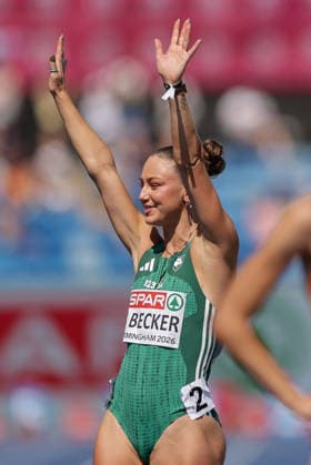 2026 European Athletics Championships, Alexander Stadium, Birmingham, England 13 8 2026 Women™s 400m Semi-Final Ireland™s Sophie Becker before the race Sophie Becker before the race 13 8 2026  Copyright: xx 0U6A0981