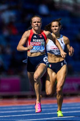 August 13, 2026: Henriette Jaeger of Norway competes in the women’s 400-meter semifinal on Day 4 of the 2026 European Athletics Championships on August 13, 2026 in Birmingham. Photo by Mathias Bergeld. BILDBYRAN code MB MT1068. track and field, athletics, friidrett, friidrotts EM, 2026 European Athletics Championships, 400 meters, Norway, women  Copyright: MATHIASxBERGELD BB260813MB067