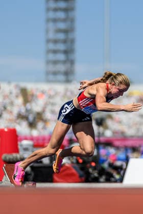 August 13, 2026: Henriette Jaeger of Norway competes in the women’s 400-meter semifinal on Day 4 of the 2026 European Athletics Championships on August 13, 2026 in Birmingham. Photo by Mathias Bergeld. BILDBYRAN code MB MT1068. track and field athletics friidrett friidrotts em em friidretts em 2026 European Athletics Championships 4 bbeng Norway women  Copyright: MATHIASxBERGELD BB260813MB071