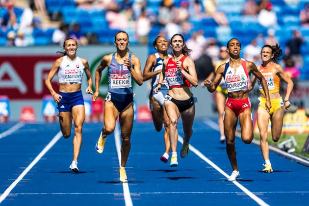 European Athletics Championships, Birmingham, August 13, 2026 BIRMINGHAM, UNITED KINGDOM AUGUST 13 Veronica Vancardo of Switzerland battles for position on the home stretch of the women s 800-meter race on August 13, 2026, in Birmingham, United Kingdom Copyright: xBEAUTIFULxSPORTS UlfxSchillerx