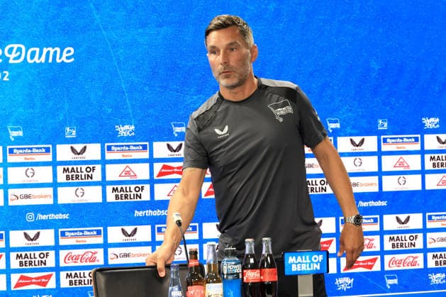 August 13, 2026, Germany, Soccer, 2. Bundesliga, 2026–2027 Season, Sportforum, Hertha BSC, Press Conference with Head Coach Stefan Leitl, Hertha BSC Berlin, 2nd Division, DFB and DFL regulations prohibit any use of photographs as image sequences and or quasi-video, Berlin Sportforum, Berlin, Germany Copyright: xNordphotox xEnglerx