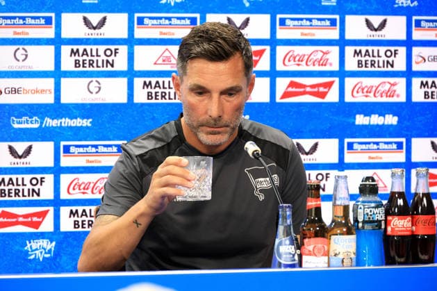 August 13, 2026, Germany, Soccer, 2. Bundesliga, 2026–2027 Season, Sportforum, Hertha BSC, Press Conference with Head Coach Stefan Leitl, Hertha BSC Berlin, 2nd Division, DFB and DFL regulations prohibit any use of photographs as image sequences and or quasi-video, Berlin Sportforum, Berlin, Germany Copyright: xNordphotox xEnglerx
