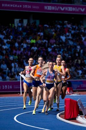 August 13, 2026, GBR, Track and Field, 2026 European Championships, Morning Session Day 4, Birmingham Femke Broeders Bol Netherlands, Keely Hodgkinson Great Britain, Smilla Kolbe Germany, Nina Vukovic Croatia, Women’s 800-meter race, Semifinals Birmingham Alexander Stadium England Great Britain Copyright: xNordphoto Memmlerx