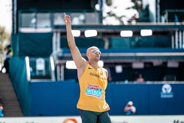 Julian Weber, USC Mainz, Men s Javelin Throw, GBR, Track and Field, Athletics, 2026 European Athletics Championships, 2026 European Track and Field Championships, Birmingham 2026, August 9, 2026, GBR, Track and Field, Athletics, 2026 European Athletics Championships, 2026 European Track and Field Championships, Birmingham 2026, August 9, 2026, Birmingham Copyright: xStefanxMayerx EP_SMR