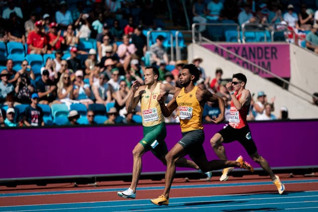 Joshua Hartmann, ASV Cologne, Men s 200m, GBR, Track and Field, Athletics, 2026 European Athletics Championships, 2026 European Track and Field Championships, Birmingham 2026, August 9, 2026, GBR, Track and Field, Athletics, 2026 European Athletics Championships, 2026 European Track and Field Championships, Birmingham 2026, August 9, 2026, Birmingham Copyright: xStefanxMayerx EP_SMR