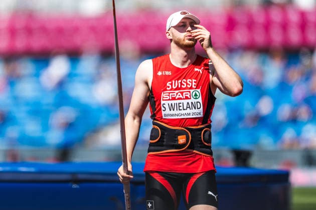 European Athletics Championships, Birmingham, August 13, 2026 BIRMINGHAM, UNITED KINGDOM AUGUST 13 Simon Wieland of Switzerland during the men s javelin throw qualifying round at the European Athletics Championships in Birmingham on August 13, 2026, in Birmingham, United Kingdom Copyright: xBEAUTIFULxSPORTS UlfxSchillerx
