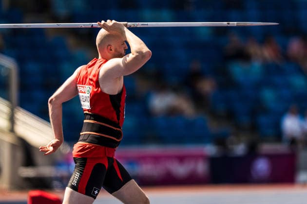 European Athletics Championships, Birmingham, August 13, 2026 BIRMINGHAM, UNITED KINGDOM AUGUST 13 Simon Wieland of Switzerland competes in the men s javelin throw qualifying round at the European Athletics Championships in Birmingham on August 13, 2026, in Birmingham, United Kingdom Copyright: xBEAUTIFULxSPORTS UlfxSchillerx