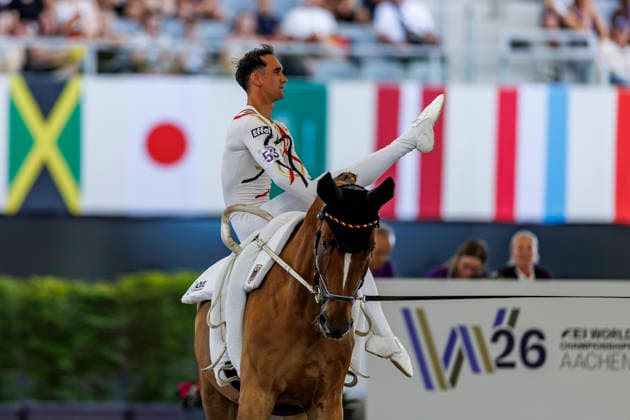 AACHEN FEI World Championships 2026, AACHEN FEI World Championships 2026 BRUESEWITZ Thomas GER, Belistano HF FEI Vaulting World Championship Individual Male Aachen, Reitstadion Soers, August 13, 2026