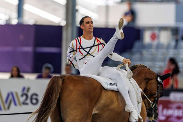 AACHEN FEI World Championships 2026, AACHEN FEI World Championships 2026 BRUESEWITZ Thomas GER, Belistano HF FEI Vaulting World Championship Individual Male Aachen, Reitstadion Soers, August 13, 2026