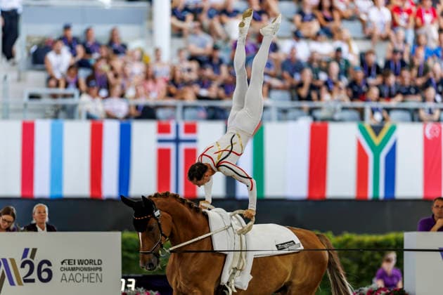 AACHEN FEI World Championships 2026, AACHEN FEI World Championships 2026 BRUESEWITZ Thomas GER, Belistano HF FEI Vaulting World Championship Individual Male Aachen, Reitstadion Soers, August 13, 2026
